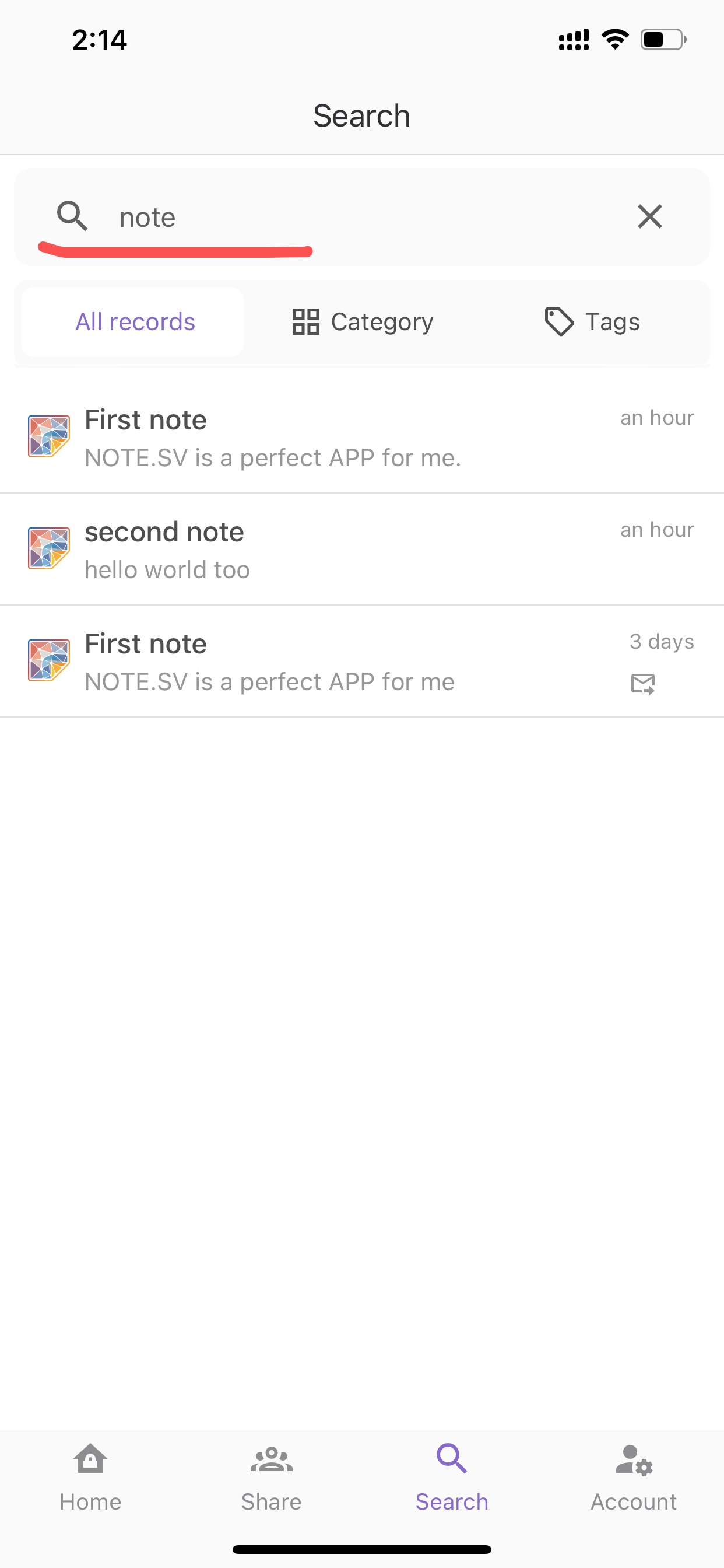 show password detail